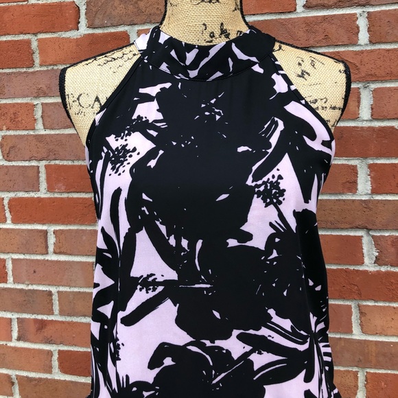 Eight Sixty Halter Neck Peplum Floral Print Top - Picture 2 of 7